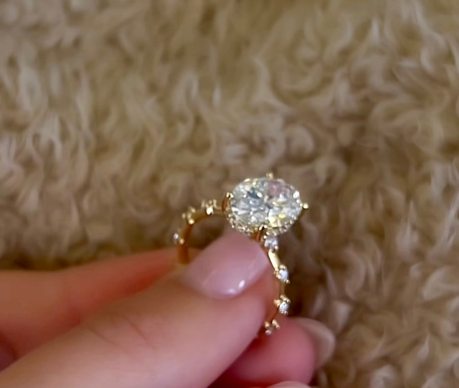 The Halsey Engagement Ring, made to order in our Los Angeles atelier