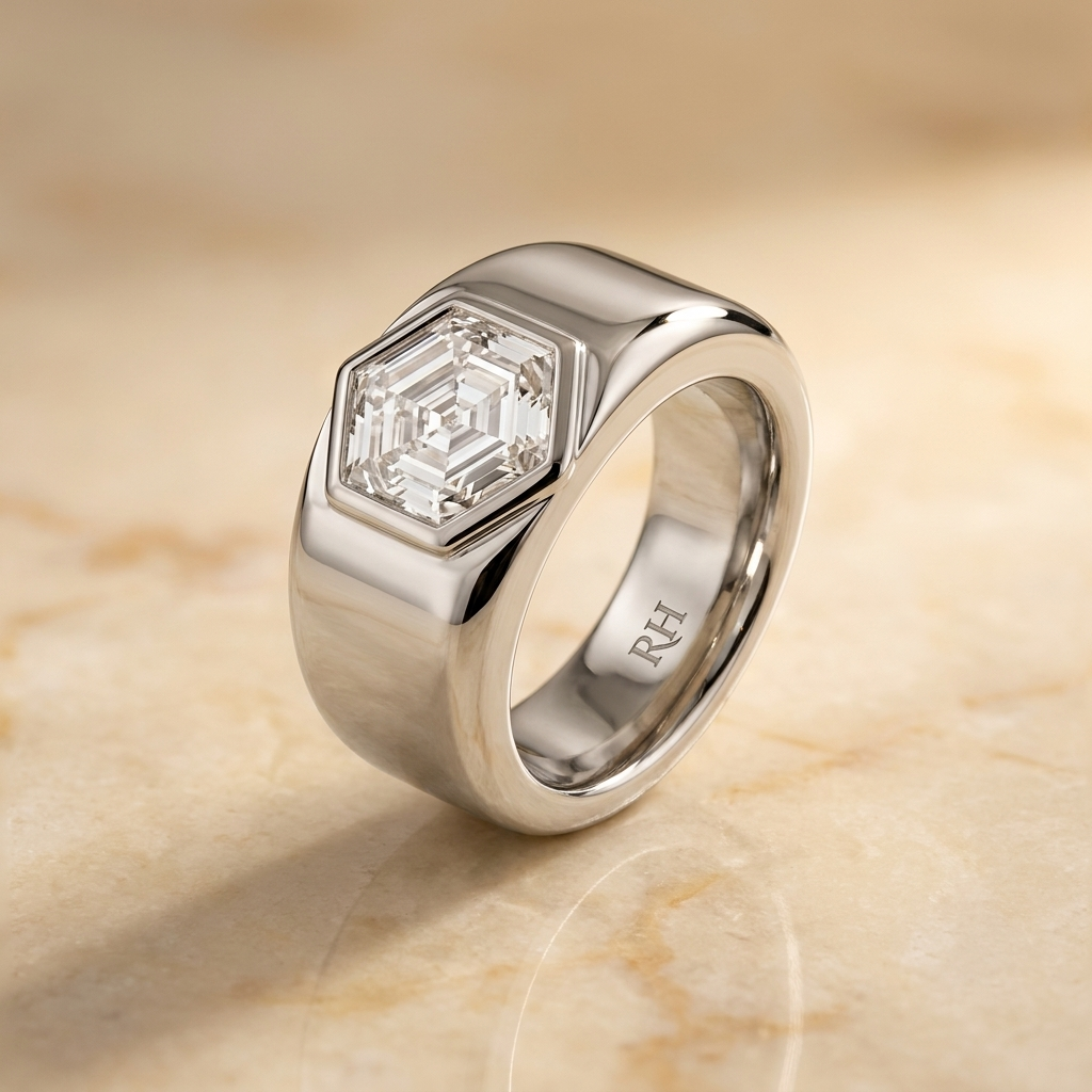 The Remi diamond engagement ring setting in 18K White Gold | RockHer