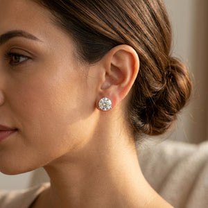 Martini Lab Diamond Stud Earrings | Round Brilliant, DEF VS Ideal Cut, IGI Certified, photo 3 | RockHer