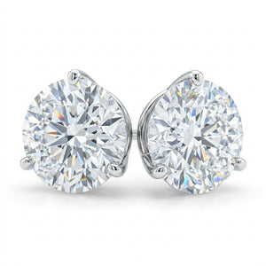 Martini Lab Diamond Stud Earrings | Round Brilliant, DEF VS Ideal Cut, IGI Certified, photo 2 | RockHer