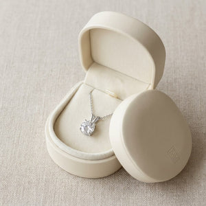 Lab Grown Diamond Round Brilliant Solitaire Pendant 3 ct t.w. in White Gold