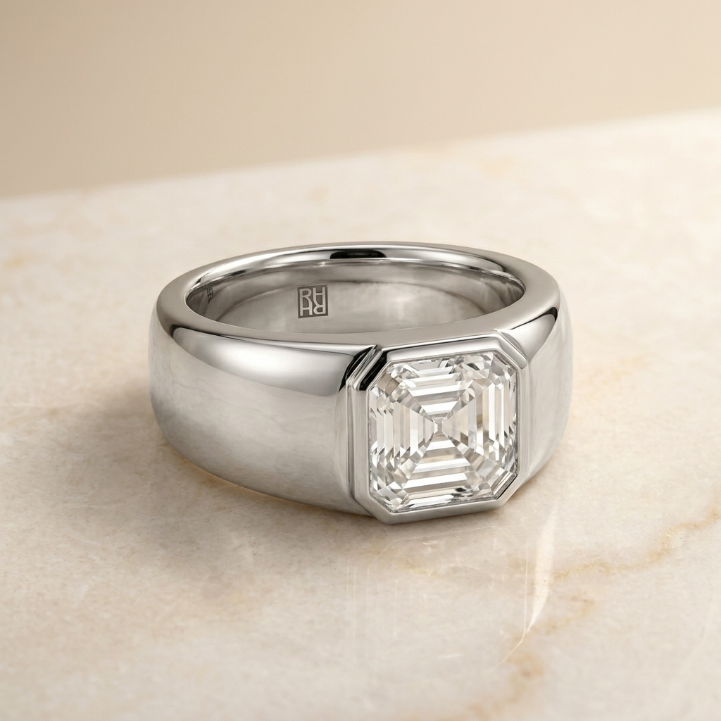 The Remi diamond engagement ring setting in Platinum | RockHer