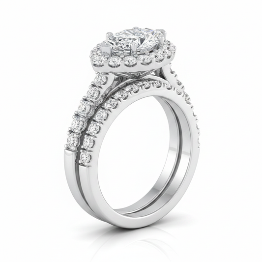 The Alannah Matching Wedding Band, Marquise in Platinum