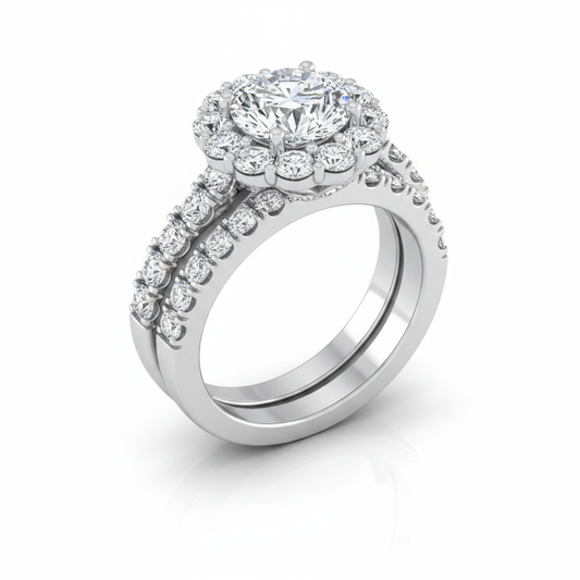 The Alannah Matching Wedding Band, Round in Platinum