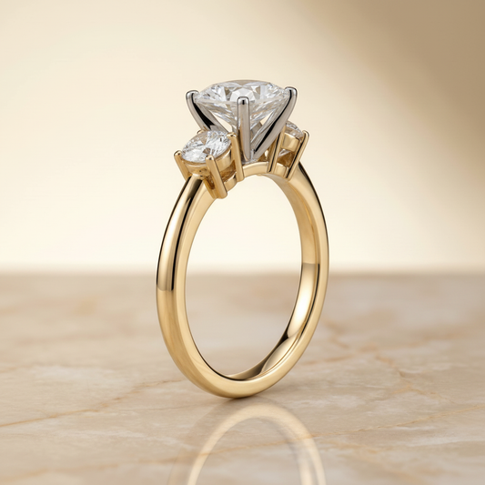 The Anita Matching Wedding Band, Cushion in 18K Yellow Gold