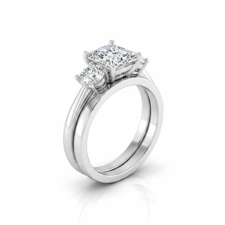 The Anita Matching Wedding Band, Radiant in Platinum | RockHer