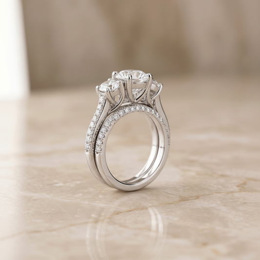 The Avery Matching Wedding Band, Round in Platinum