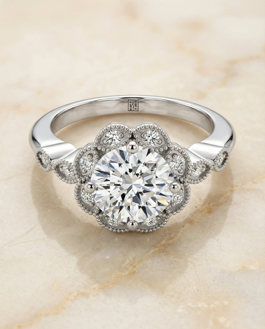 The Shania Select Engagement Ring, made to order in our Los Angeles atelier
