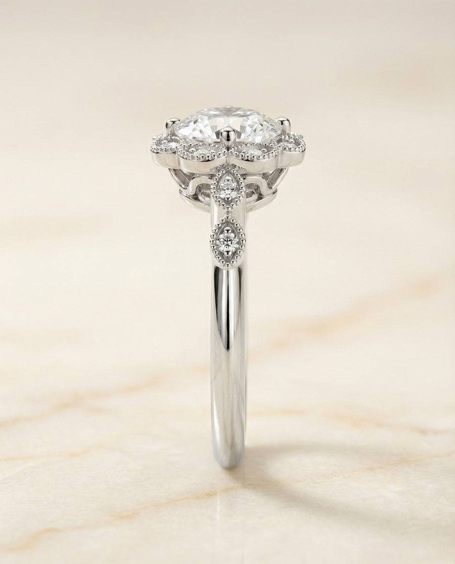 The Shania Select Engagement Ring, made to order in our Los Angeles atelier