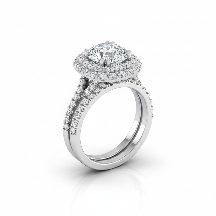 The Betty Matching Wedding Band, Round in Platinum | RockHer