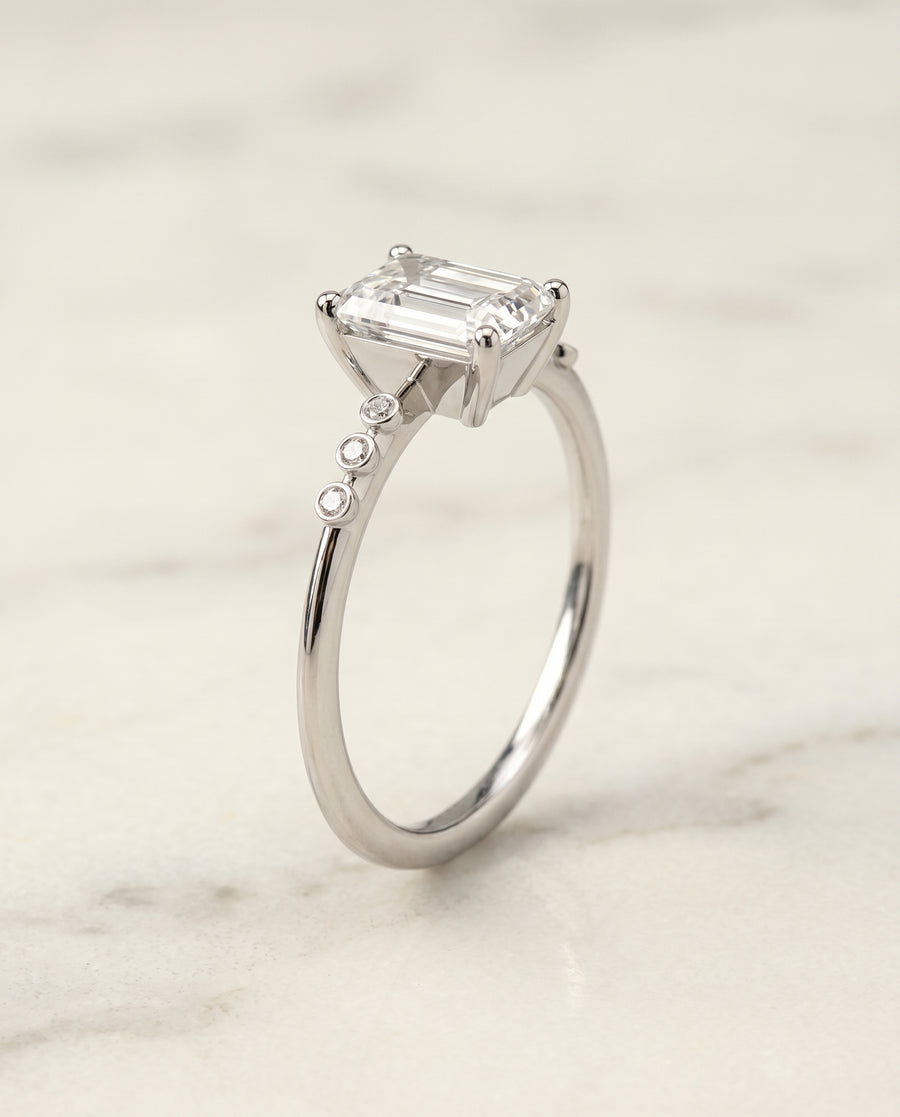The Peggy Engagement Ring, made to order in our Los Angeles atelier
