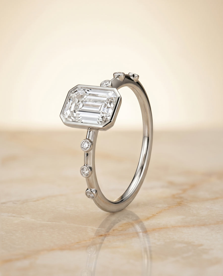The Brandi Engagement Ring, made to order in our Los Angeles atelier