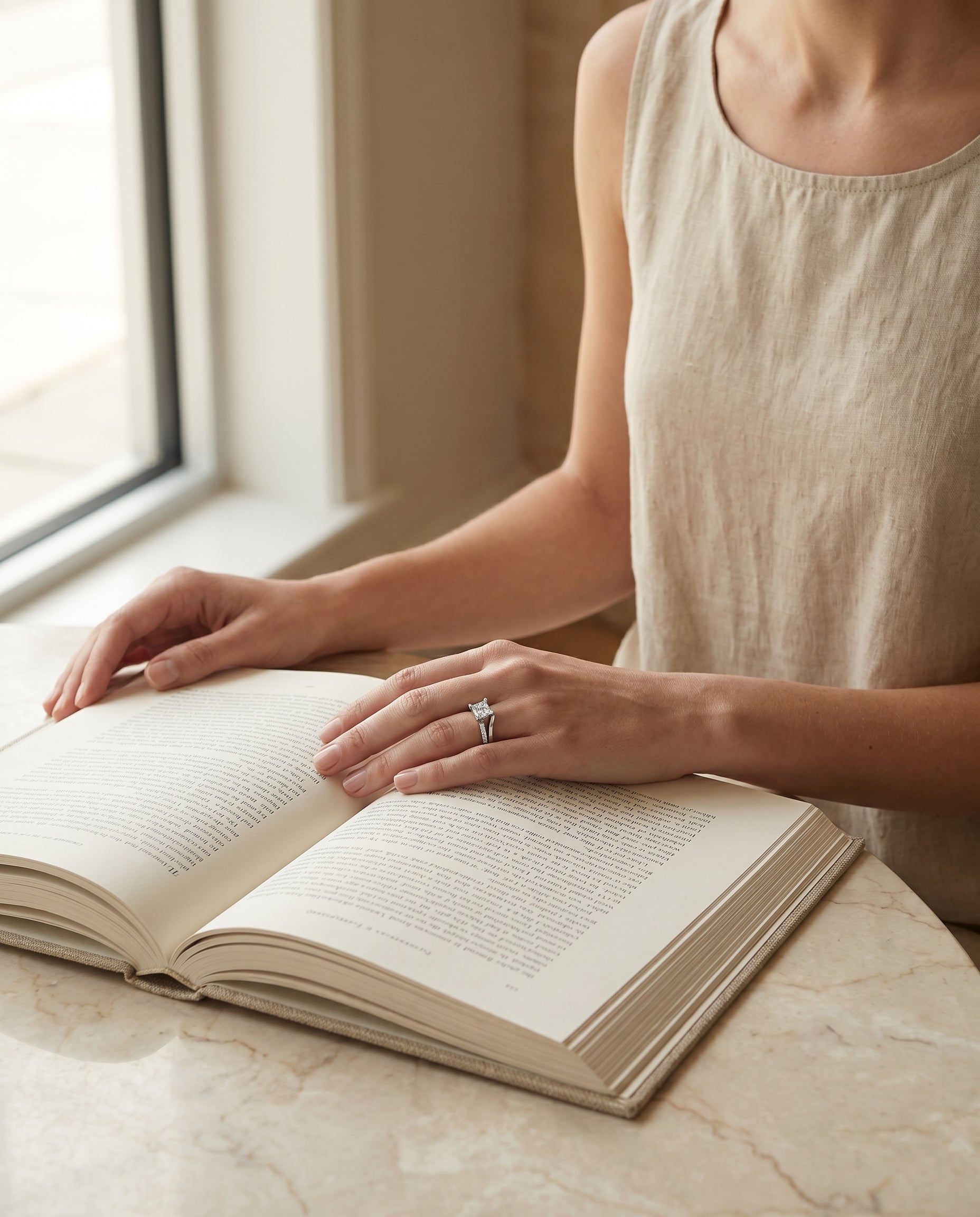 Made to order: The Tatyana princess engagement ring setting in 18K White Gold | RockHer