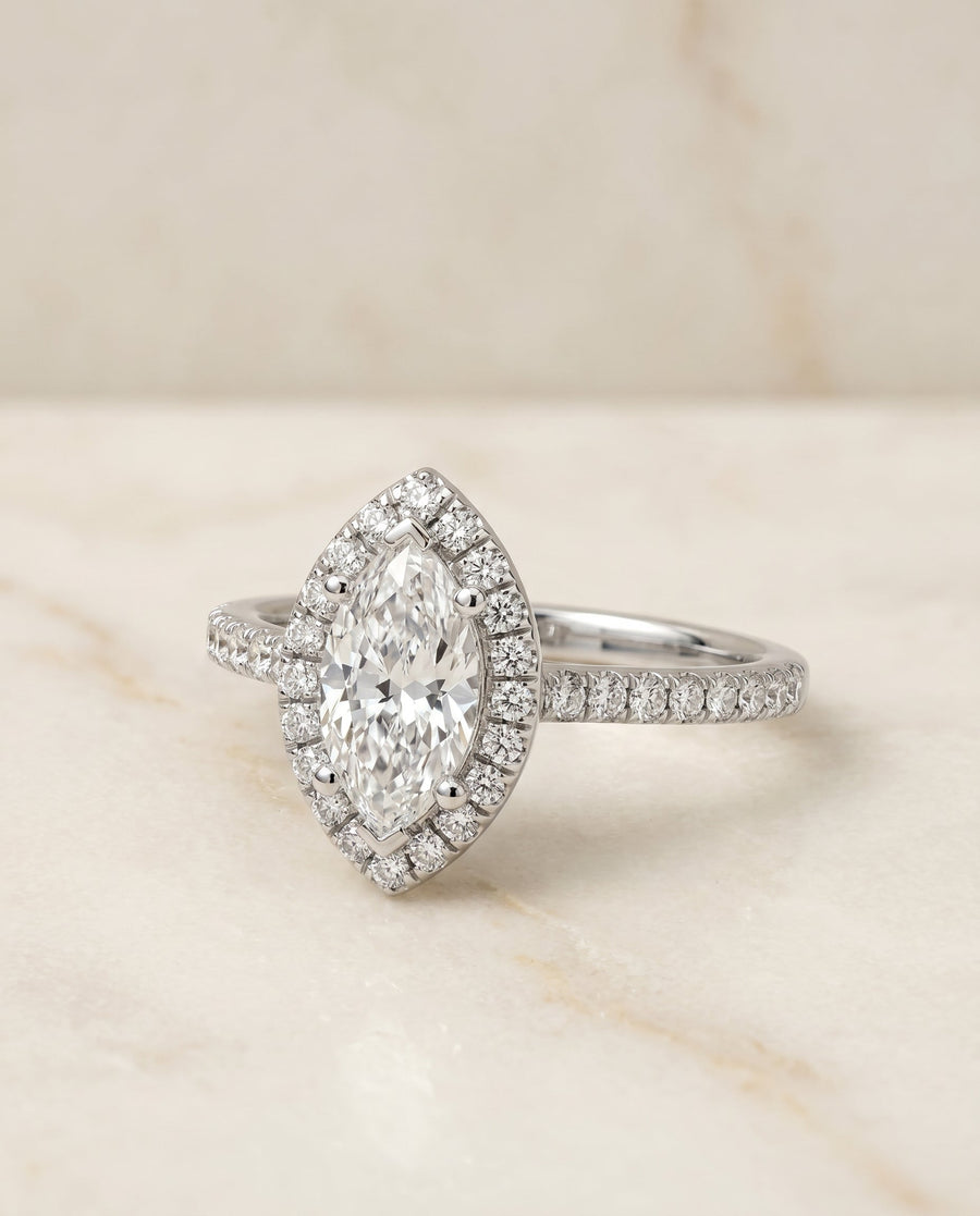 The Sade Select Engagement Ring, made to order in our Los Angeles atelier
