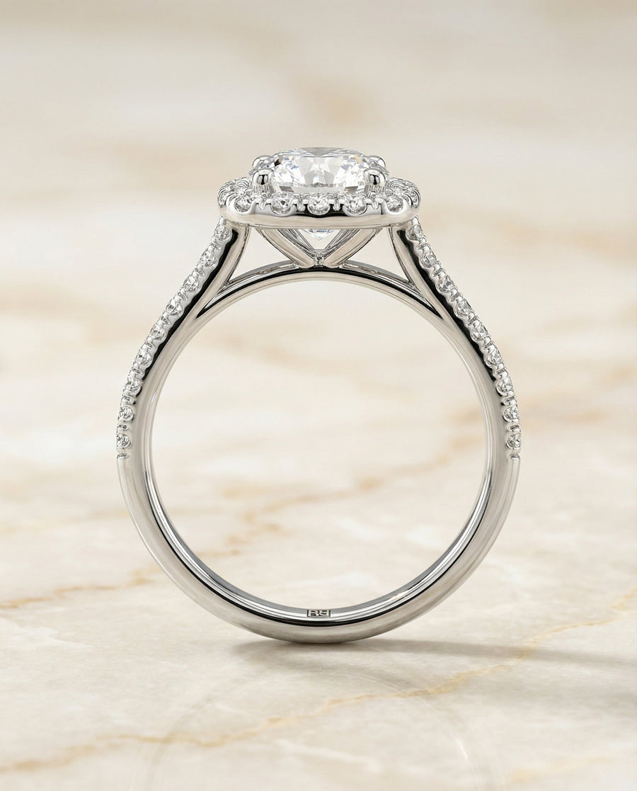 The Bianca Select Engagement Ring, made to order in our Los Angeles atelier