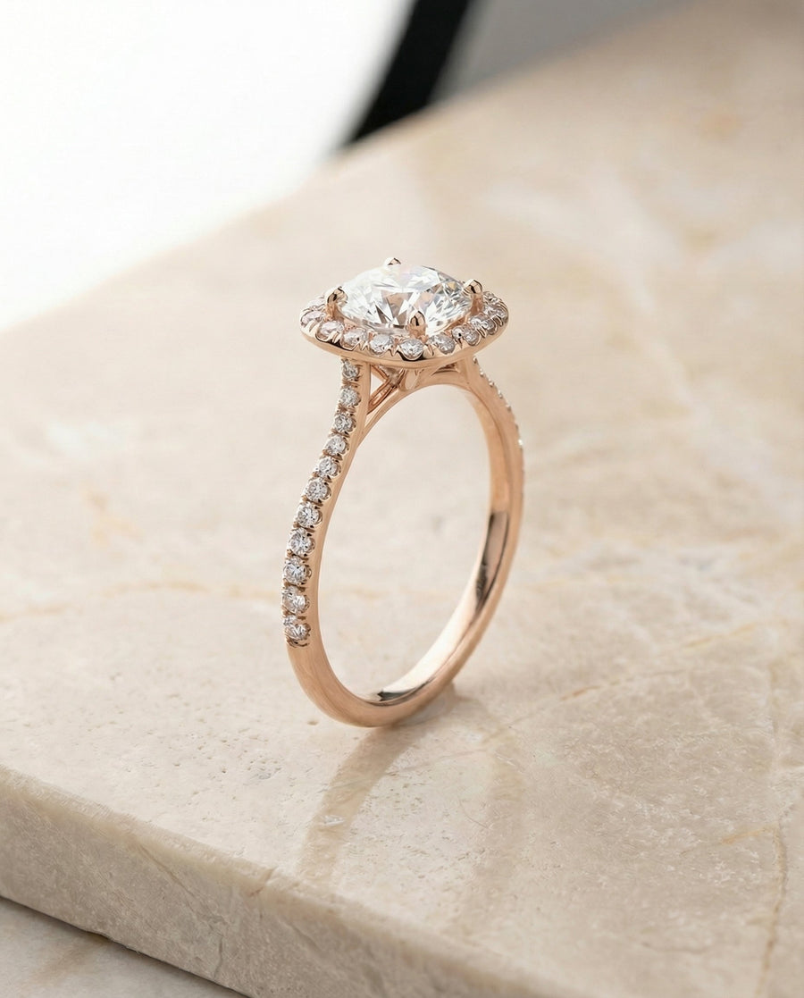 The Everly Select Engagement Ring, made to order in our Los Angeles atelier