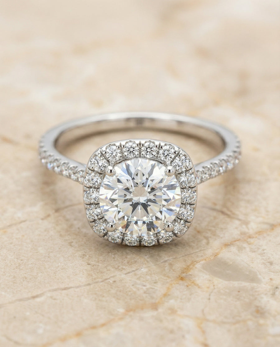 The Everly Select Engagement Ring, made to order in our Los Angeles atelier