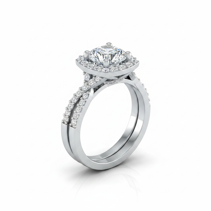 The Clementine Matching Wedding Band, Round in Platinum | RockHer