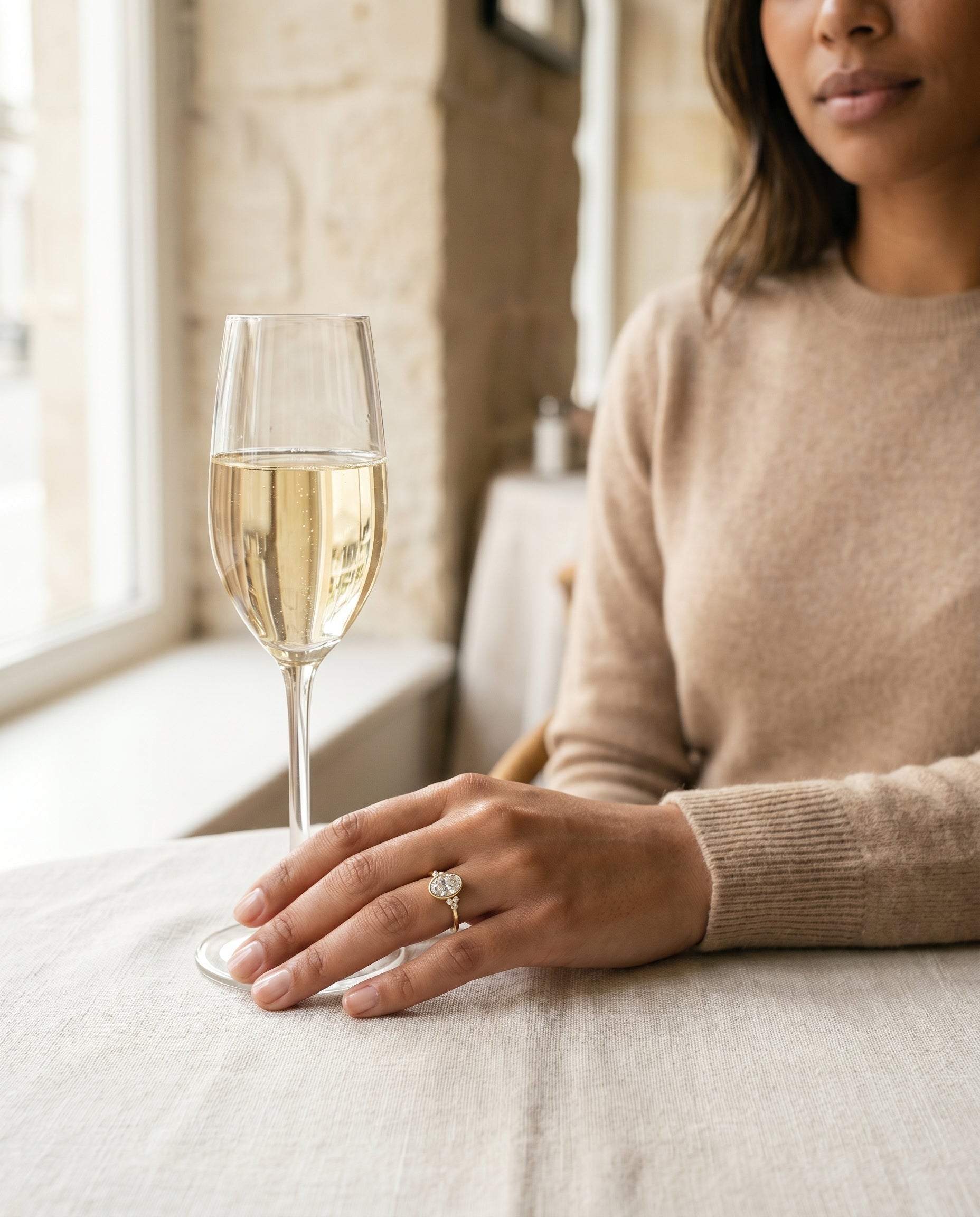 Made to order: The Selena oval engagement ring setting in 18K Yellow Gold | RockHer