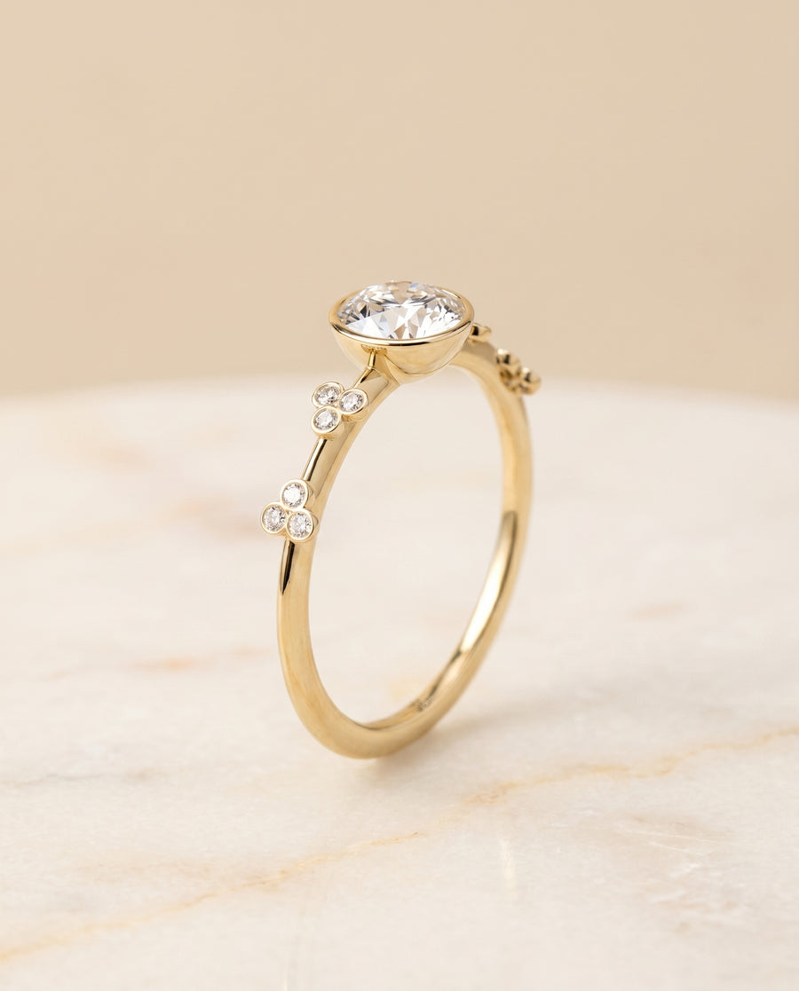 The Miley Engagement Ring, made to order in our Los Angeles atelier