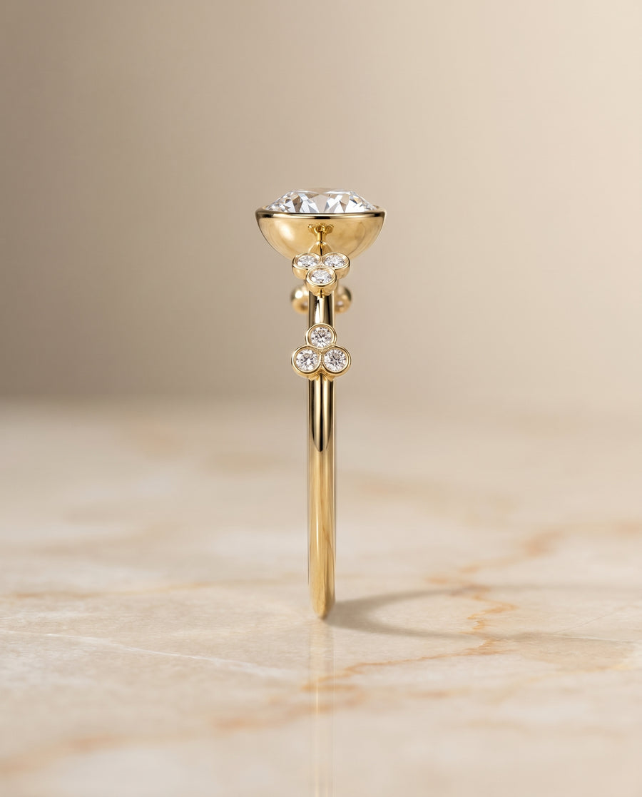 The Miley Engagement Ring, made to order in our Los Angeles atelier