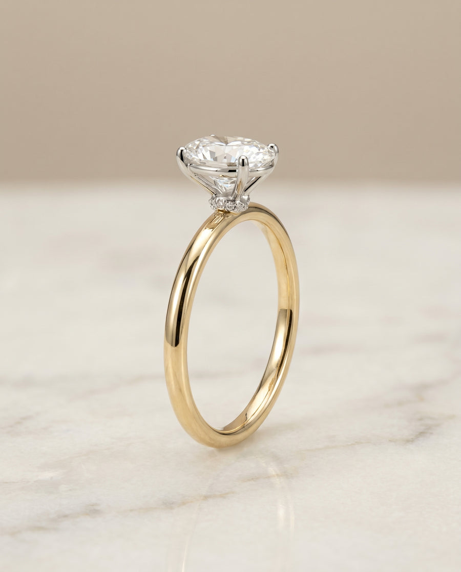 The Cyndi Engagement Ring, made to order in our Los Angeles atelier