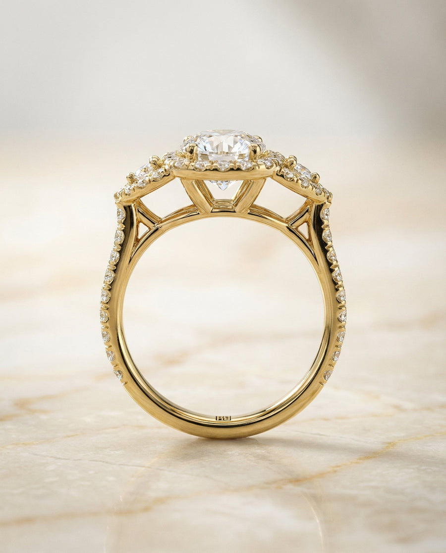 The Jennifer Select Engagement Ring, made to order in our Los Angeles atelier