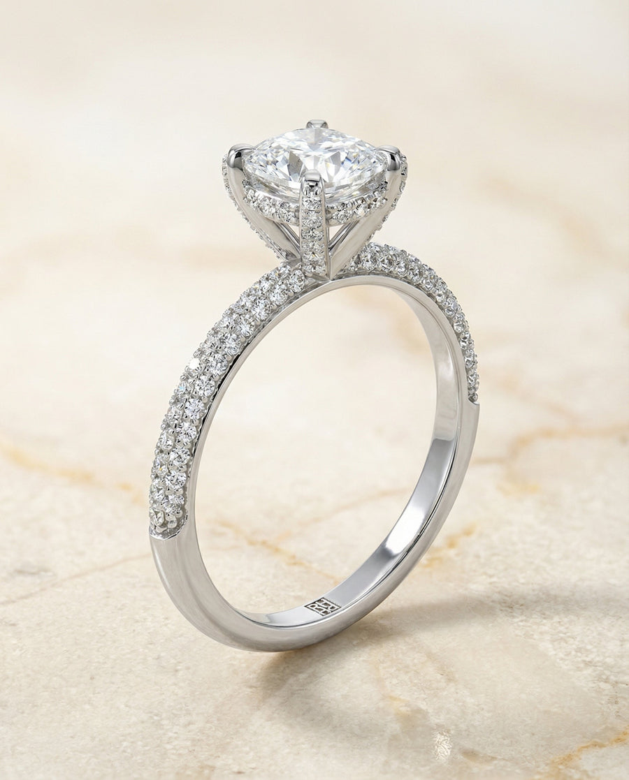 The Tina Select Engagement Ring, made to order in our Los Angeles atelier