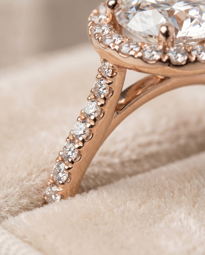 Dionne Select Diamond Pave Halo in 14K White Gold – view 4