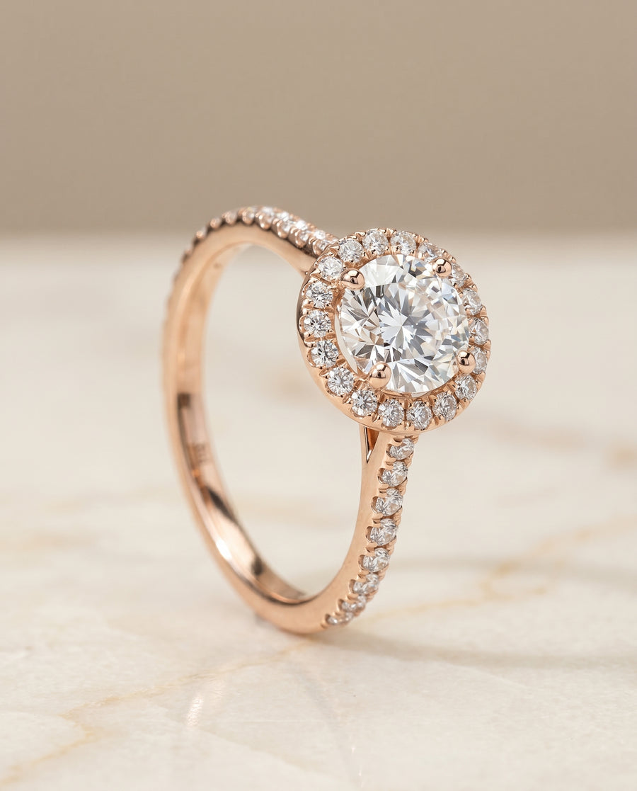 The Dionne Engagement Ring, made to order in our Los Angeles atelier