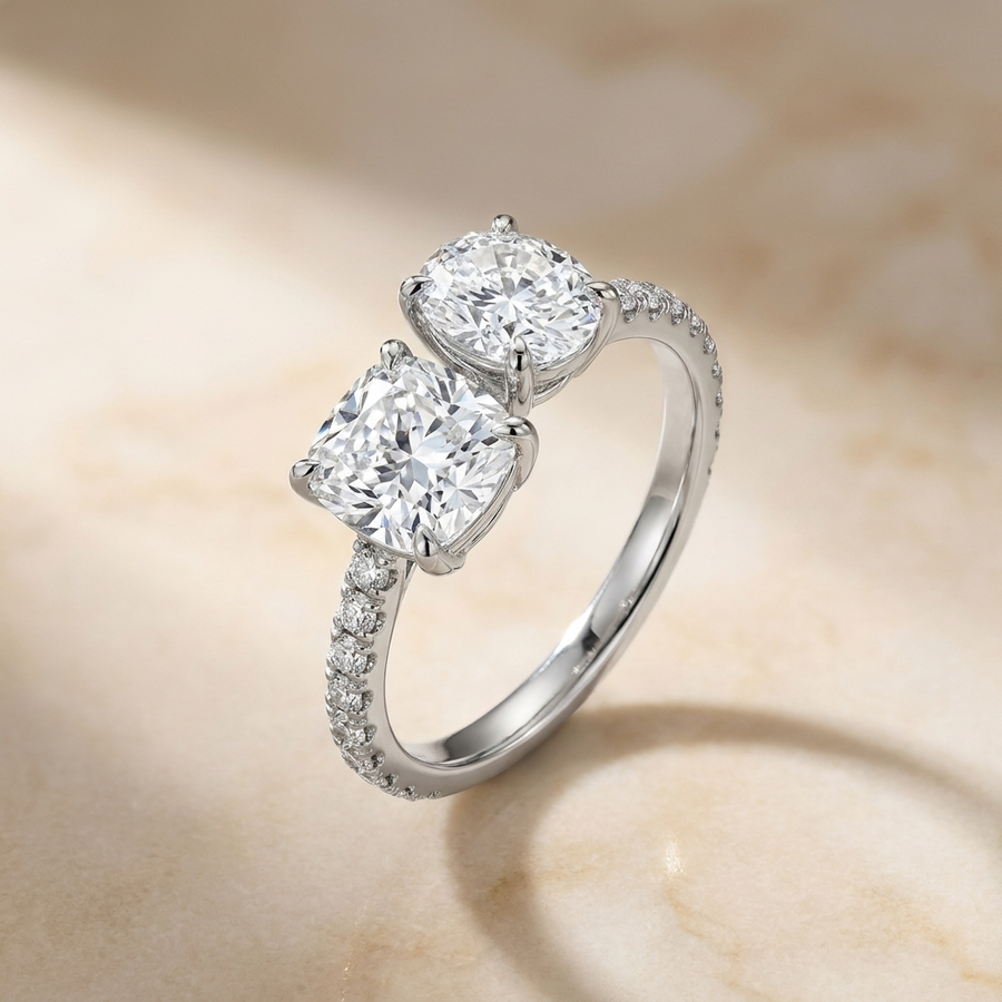 The Diana Select Engagement Ring, made to order in our Los Angeles atelier