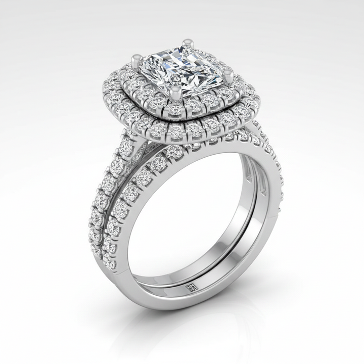 The Dinah Matching Wedding Band, Radiant in Platinum | RockHer