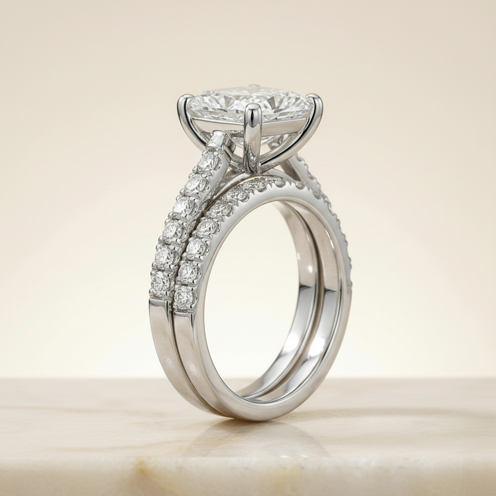 The Donna Matching Wedding Band, Radiant in Platinum | RockHer