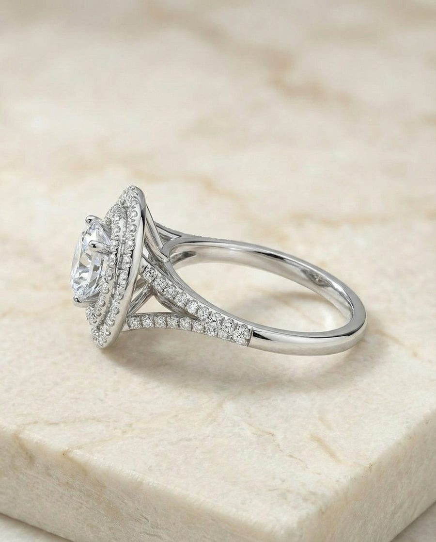 The Nedda Select Engagement Ring, made to order in our Los Angeles atelier