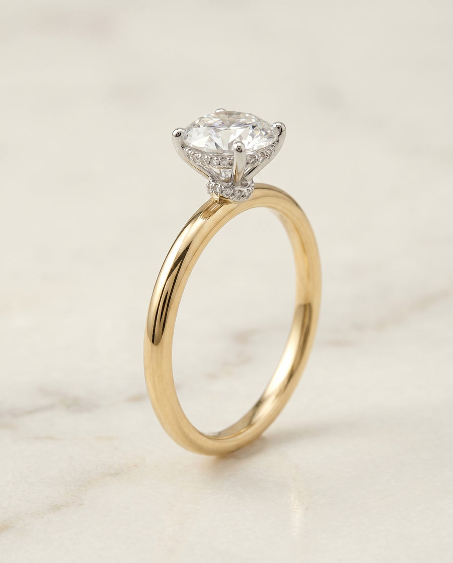 The Dolly Engagement Ring, made to order in our Los Angeles atelier