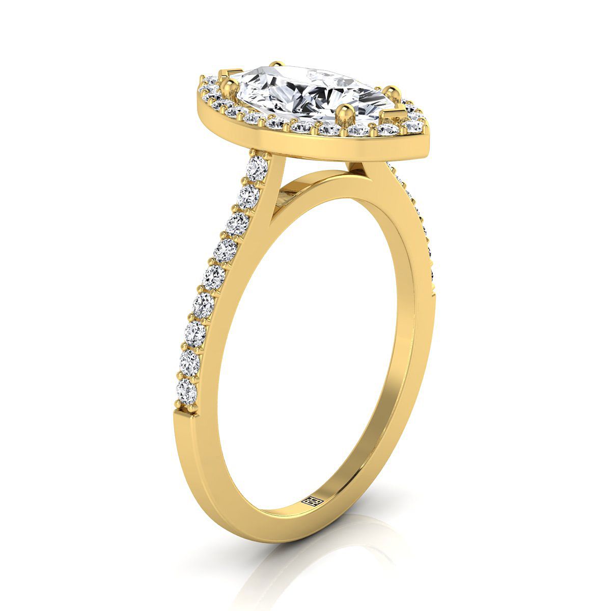 Made to order: The Taylor marquise engagement ring setting in 18K Yellow Gold | RockHer