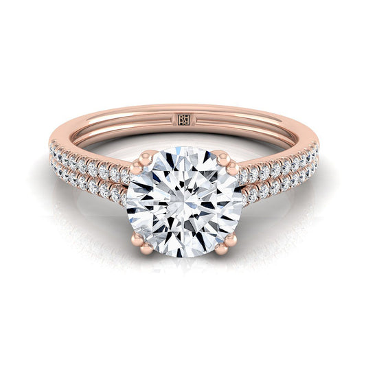 The Joss Select Round Engagement Ring in 14K Yellow Gold – view 1
