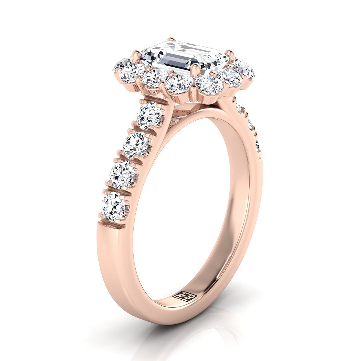 Select Halo Cut styling on The Alannah emerald engagement ring setting | RockHer