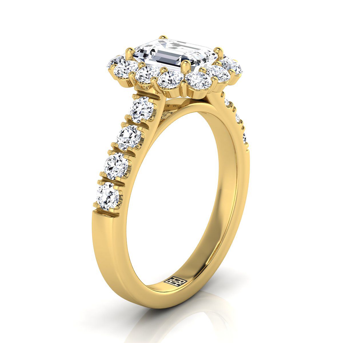 Made to order: The Alannah emerald engagement ring setting in 18K Yellow Gold | RockHer