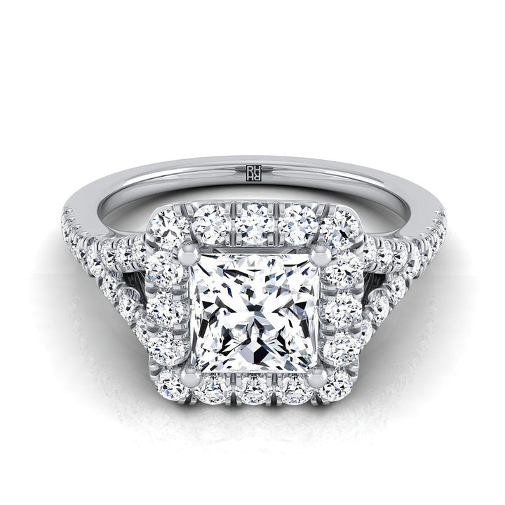 The Billie princess engagement ring setting in Platinum | RockHer