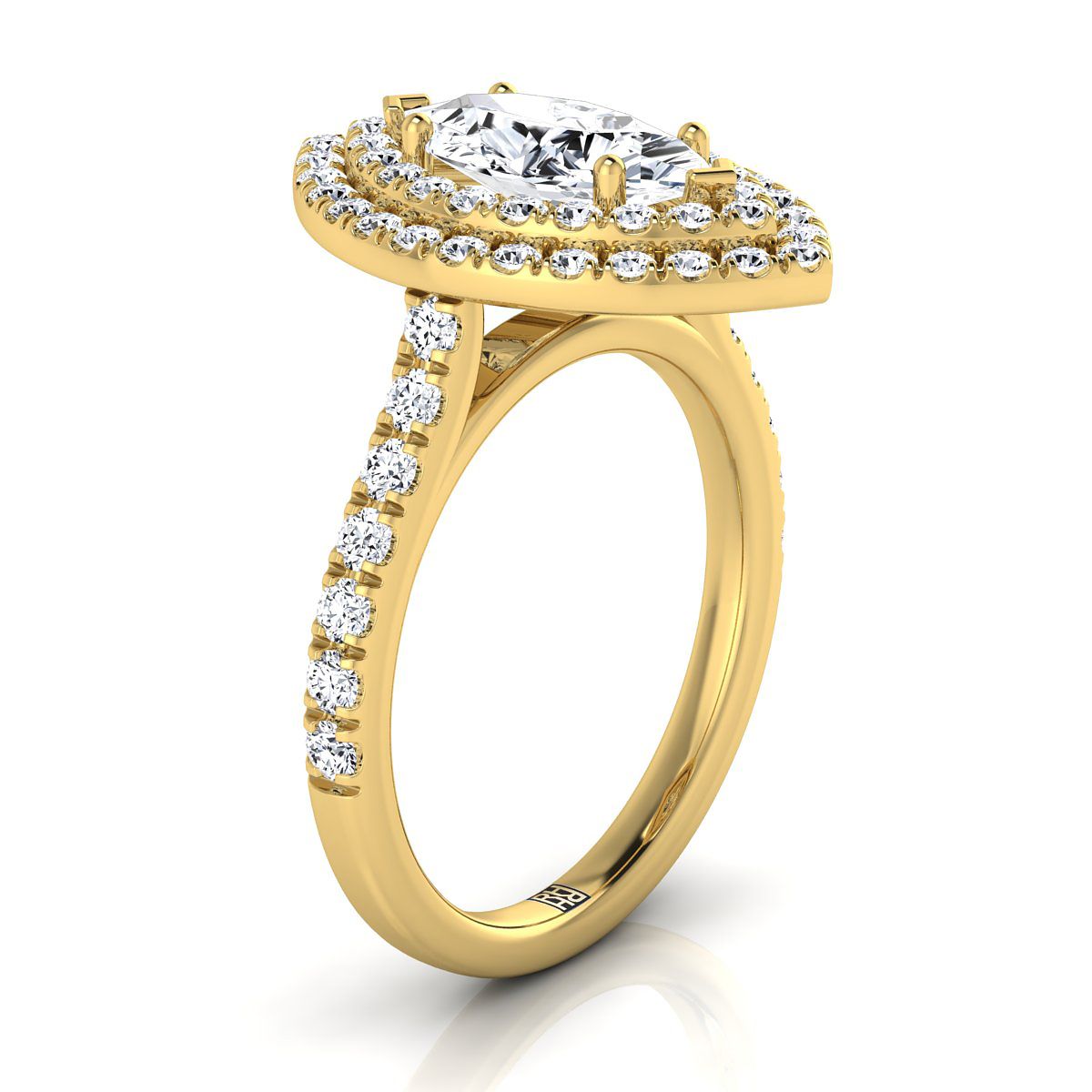 Made to order: The Whitney marquise engagement ring setting in 18K Yellow Gold | RockHer