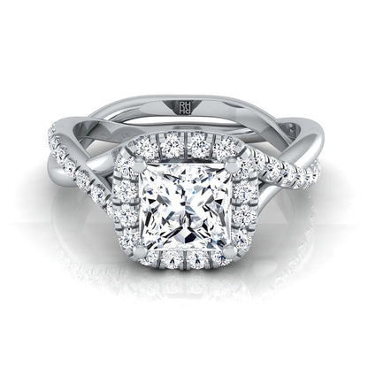 The Bell princess engagement ring setting in Platinum | RockHer