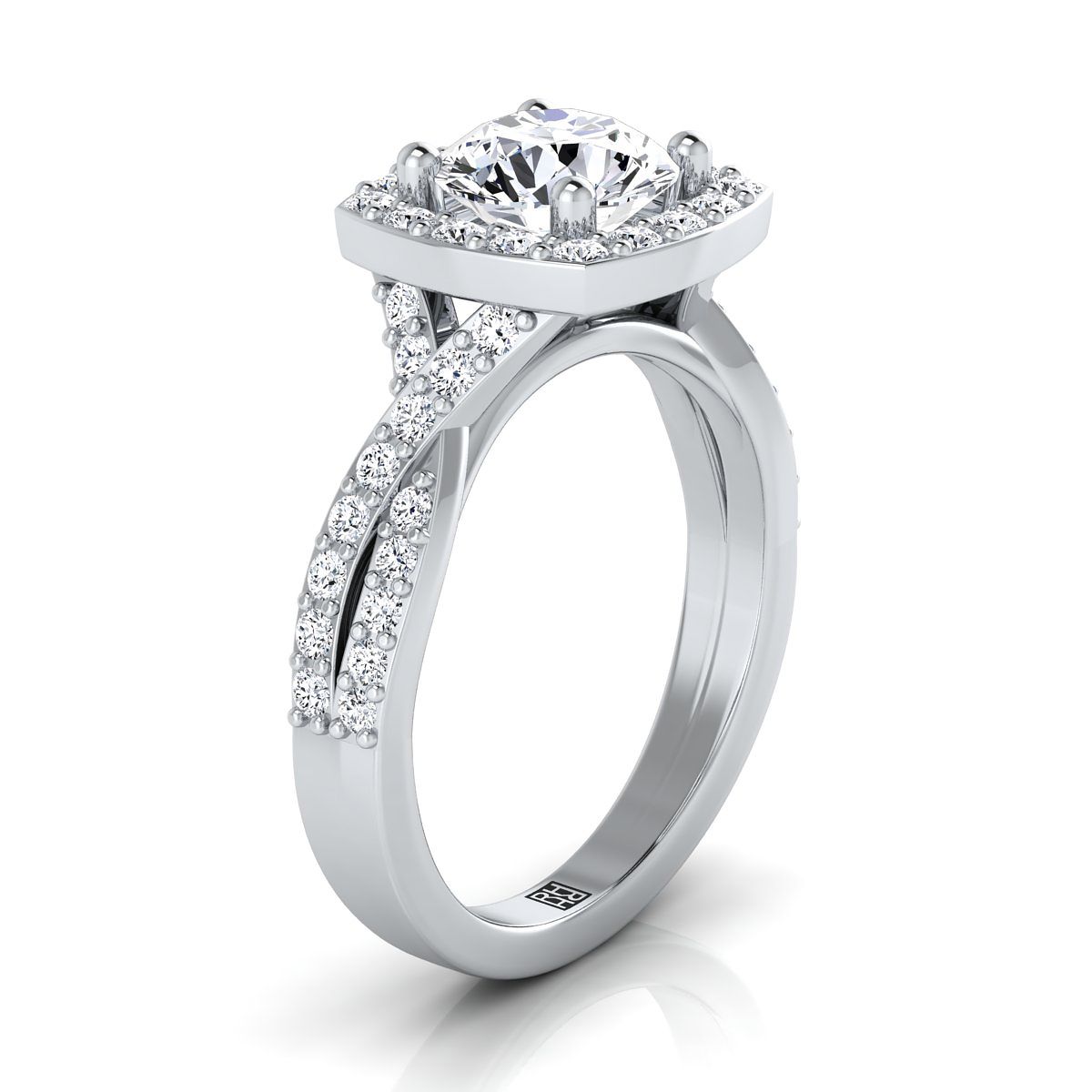 Select Halo styling on The Clementine round engagement ring setting | RockHer