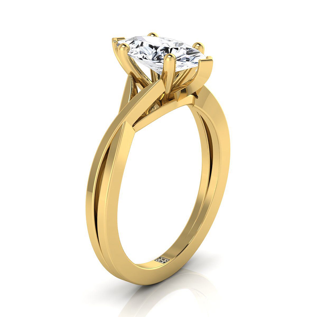 Select Solitaire styling on The Priscilla marquise engagement ring setting | RockHer