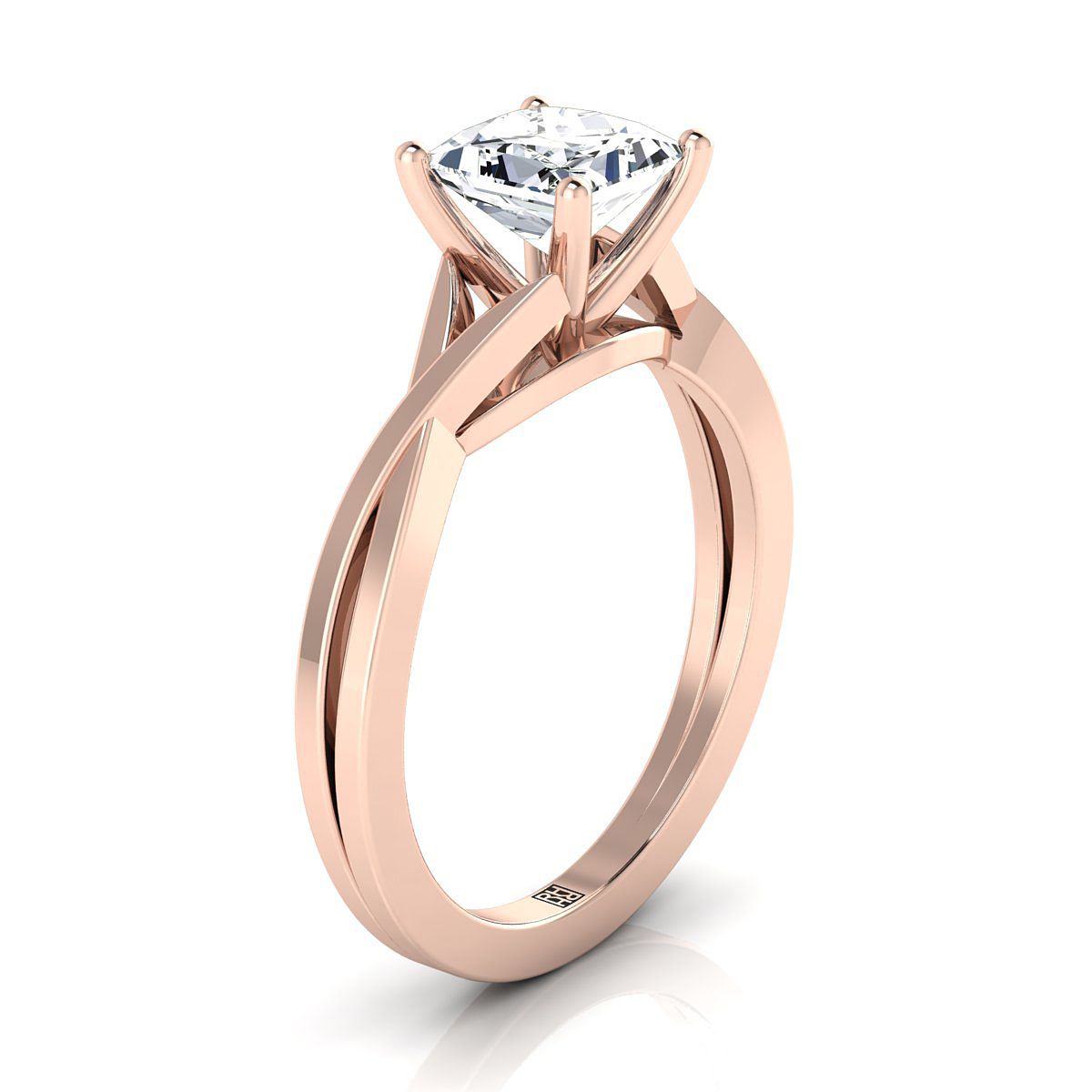 Select Solitaire styling on The Priscilla princess engagement ring setting | RockHer