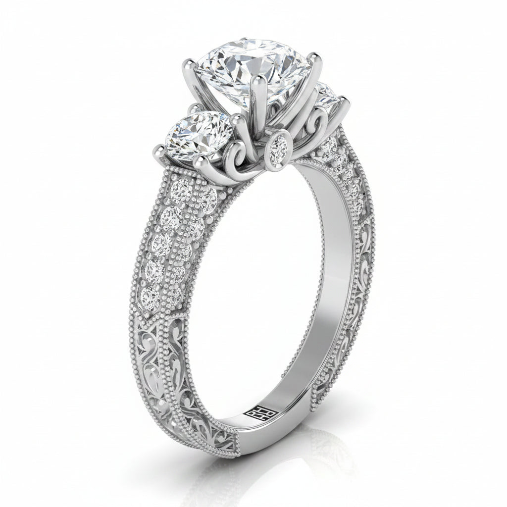 RockHer atelier photo of The Rosie Select engagement ring in Platinum