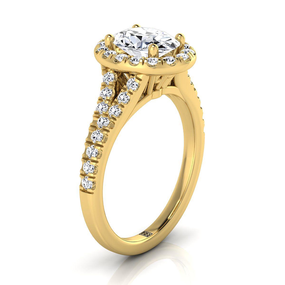 Made to order: The Calliope oval engagement ring setting in 18K Yellow Gold | RockHer