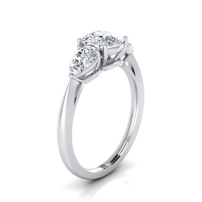 Made to order: The Angelica cushion engagement ring setting in Platinum | RockHer