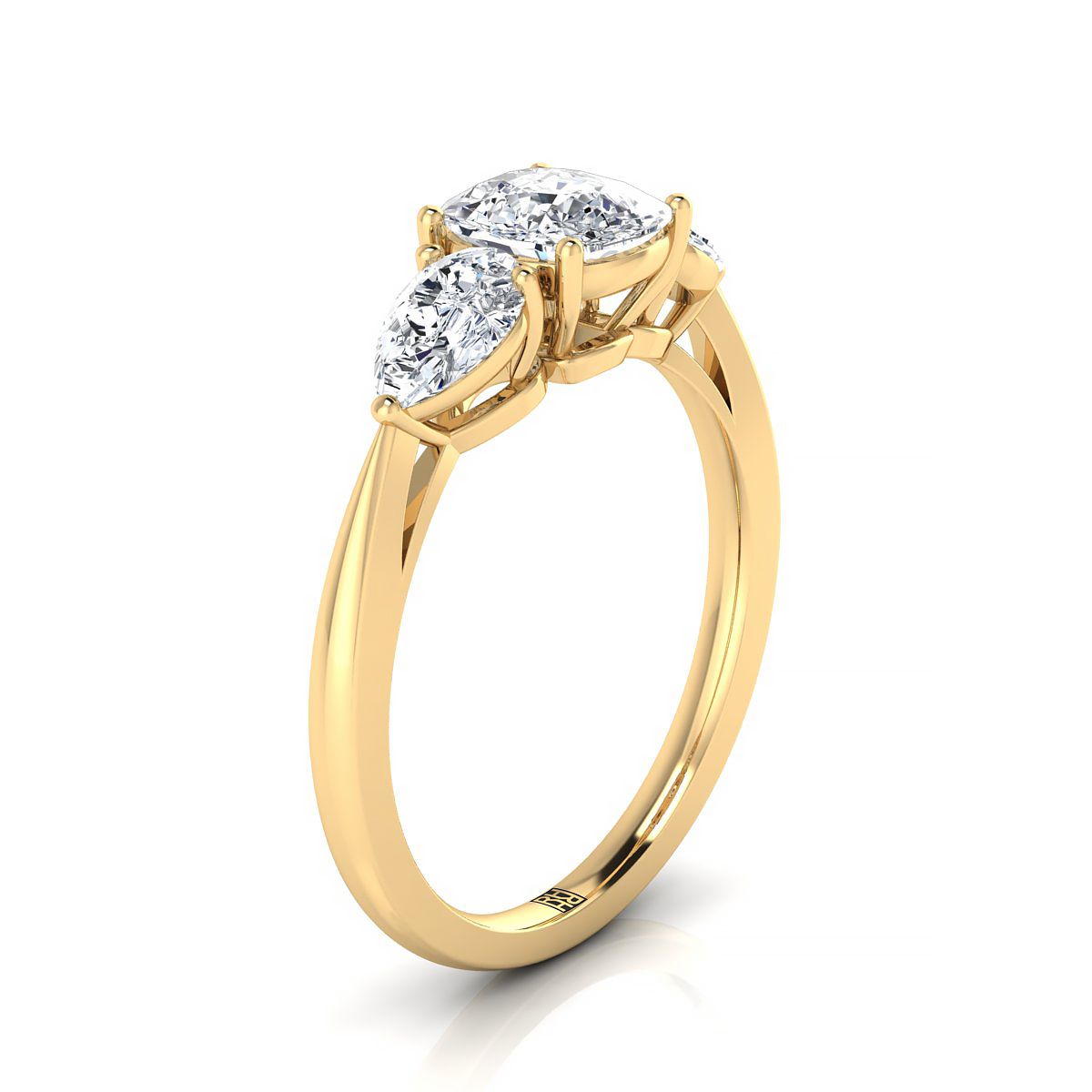 Made to order: The Angelica cushion engagement ring setting in 18K Yellow Gold | RockHer