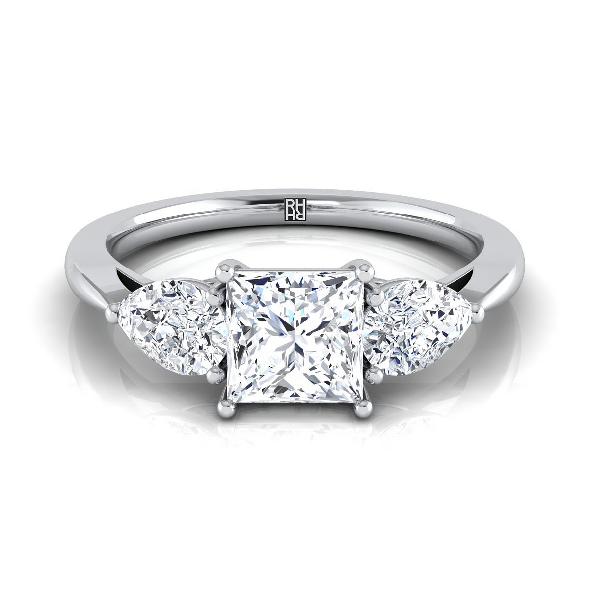 The Angelica princess engagement ring setting in Platinum | RockHer